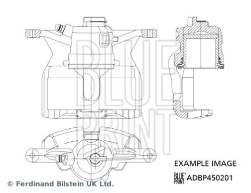 BLUE PRINT BLUE PRINT ADBP450201 Blue Print Rear Right Brake Caliper For Nissan Renault Kadjar Qashqai 