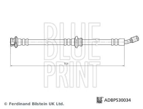 BLUE PRINT BLUE PRINT ADBP530034 Blue Print Front Right Brake Hose For Nissan Qashqai 