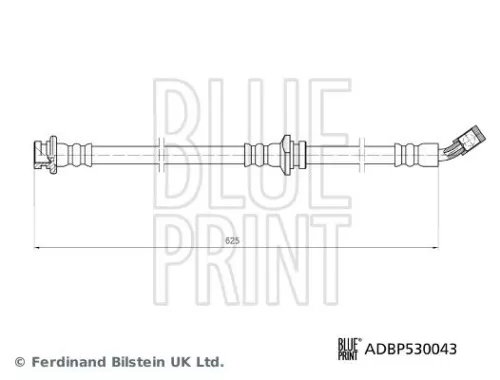Blue Print Front Right Brake Hose For Nissan Qashqai X-trail