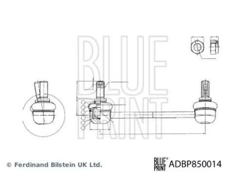 Blue Print Front Right Link/coupling Rod Stabiliser Bar