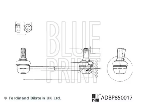 Blue Print Front Left Link/coupling Rod Stabiliser Bar