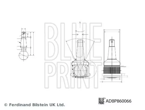 BLUE PRINT BLUE PRINT ADBP860066 Blue Print Front Left Or Right Ball Joint For Nissan Juke Leaf 