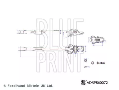 BLUE PRINT BLUE PRINT ADBP860072 Blue Print Lower Rear Right Control Trailing Arm For Land Rover Freelander 2 Ran 