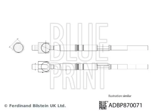 Blue Print Front Left Or Right Inner Tie Rod For Isuzu D-max Kb Mu-x