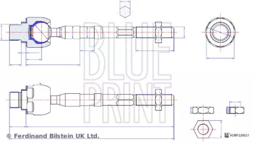 BLUE PRINT BLUE PRINT ADBP870094 Blue Print Front Left Or Right Inner Tie Rod For Kia Picanto 