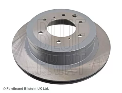 2x BLUE Print Rear Internally Vented Brake Discs For Mitsubishi Pajero