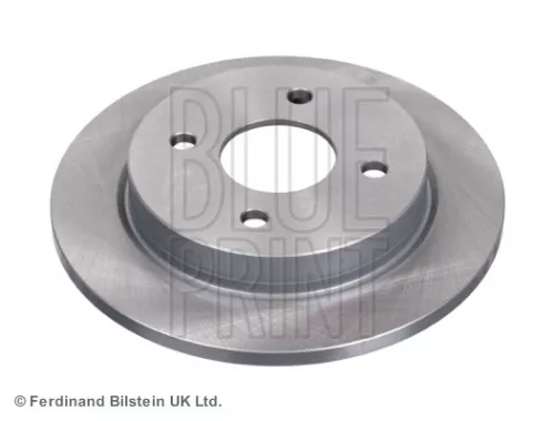 2x BLUE Print Rear Solid Brake Discs For Ford Courier Escort Escort Classic Fiesta F