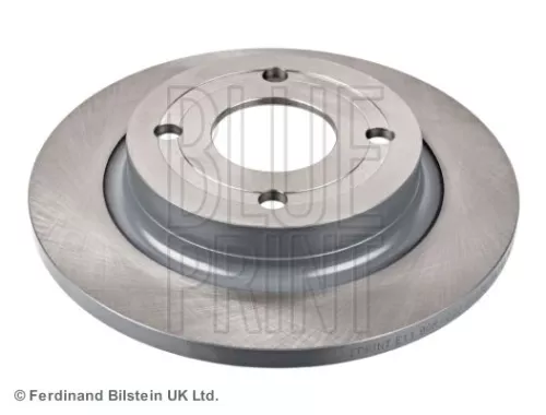 2x BLUE Print Rear Solid Brake Discs For Ford Fiesta