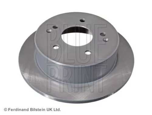 2x BLUE Print Rear Solid Brake Discs For Ssangyong Korando