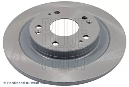 2x BLUE Print Rear Solid Brake Discs For Honda Civic