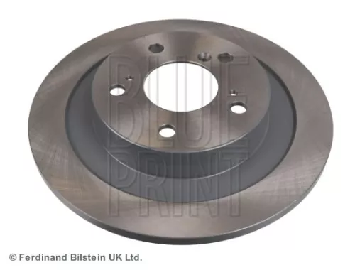 2x BLUE Print Rear Solid Brake Discs For Honda Civic