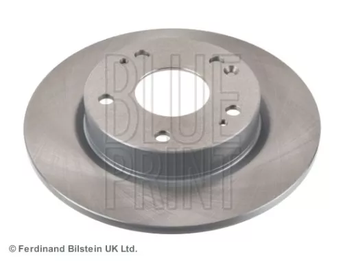 2x BLUE Print Rear Solid Brake Discs For Honda Civic