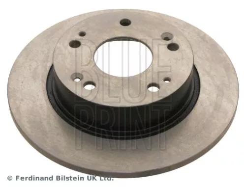 2x BLUE Print Rear Solid Brake Discs For Honda Accord