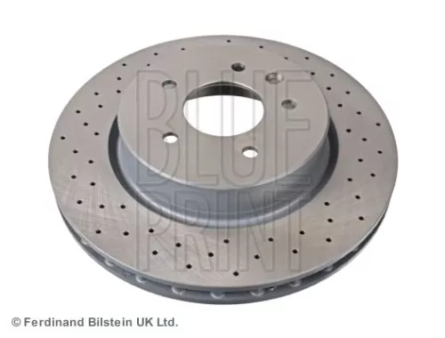2x BLUE Print Rear Internally Vented Brake Discs For Jaguar Xk 8