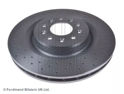 2x BLUE Print Front Internally Vented Brake Discs For Jaguar Xk 8