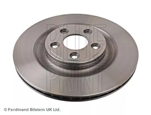2x BLUE Print Rear Internally Vented Brake Discs For Jaguar F-type Xj