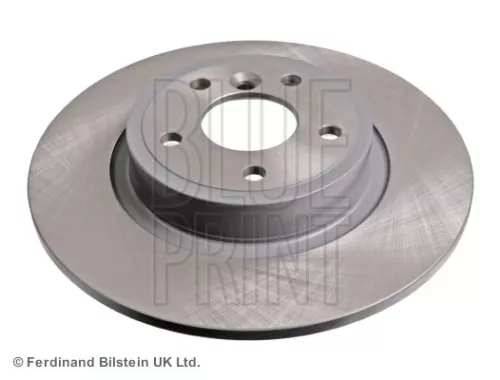 2x BLUE Print Rear Solid Brake Discs For Jaguar Xe Xf