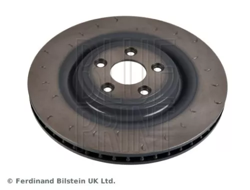 2x BLUE Print Rear Left Slotted/internally Vented Brake Discs For Jaguar Xk