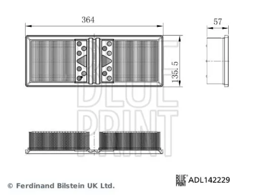 BLUE PRINT BLUE PRINT ADL142229 Blue Print Air Filter For Alfa Romeo Giulia Stelvio 