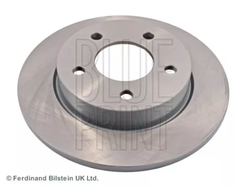 2x BLUE Print Rear Solid Brake Discs For Mazda 3 5