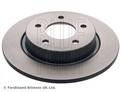 2x BLUE Print Rear Solid Brake Discs For Mazda 2 3 5