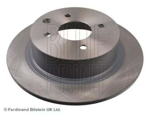 2x BLUE Print Rear Solid Brake Discs For Nissan Cube Tiida