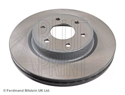 2x BLUE Print Front Internally Vented Brake Discs For Nissan Renault Alaskan Navara 