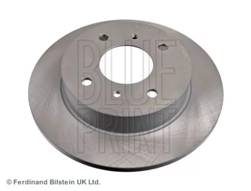2x BLUE Print Rear Solid Brake Discs For Nissan Almera Primera