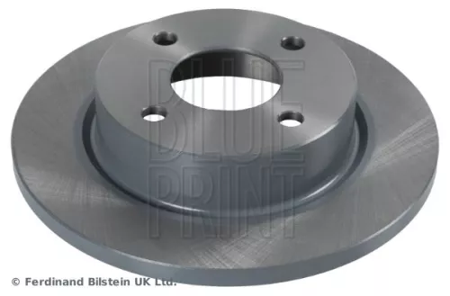 2x BLUE Print Front Solid Brake Discs For Nissan Micra