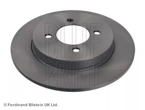 2x BLUE Print Rear Solid Brake Discs For Nissan Sunny