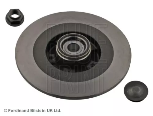 2x BLUE Print Rear Solid Brake Discs For Renault Laguna