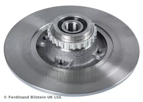 2x BLUE Print Rear Solid Brake Discs For Renault Clio