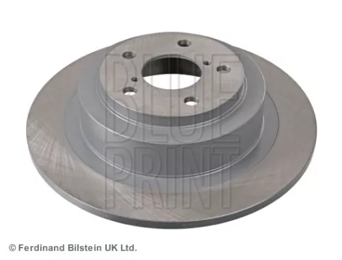 2x BLUE Print Rear Solid Brake Discs For Subaru Legacy Outback