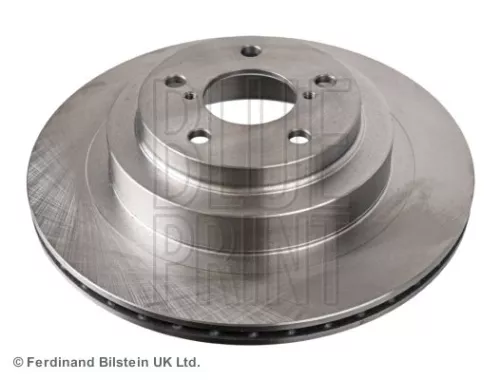 2x BLUE Print Rear Internally Vented Brake Discs