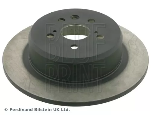 2x BLUE Print Rear Solid Brake Discs For Toyota Avensis Corona