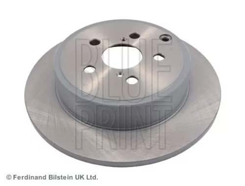 2x BLUE Print Rear Solid Brake Discs For Toyota Avensis