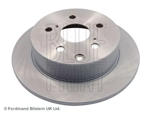 2x BLUE Print Rear Solid Brake Discs For Toyota Avensis
