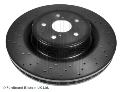 2x BLUE Print Front Perforated/vented Brake Discs For Lexus Is