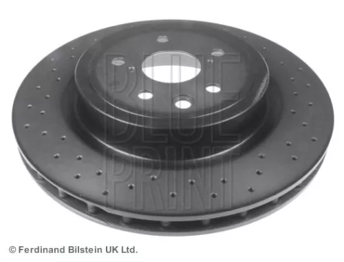 2x BLUE Print Rear Perforated/vented Brake Discs For Lexus Is