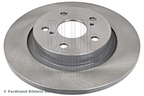 2x BLUE Print Rear Solid Brake Discs For Toyota Avensis