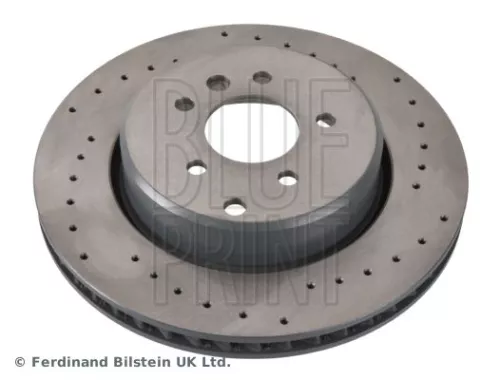 2x BLUE Print Rear Right Perforated/vented Brake Discs For Lotus Evora Exige
