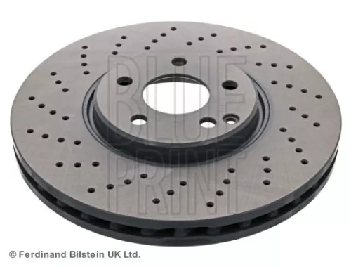 2x BLUE Print Front Perforated/vented Brake Discs For Mercedes-benz E-class S-class