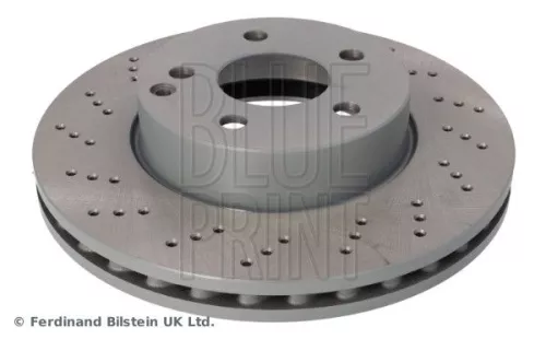 2x BLUE Print Front Perforated/vented Brake Discs For Mercedes-benz Mercedes-benz (B