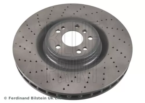 2x BLUE Print Front Perforated/vented Brake Discs For Mercedes-benz Gl-class Gle Gls