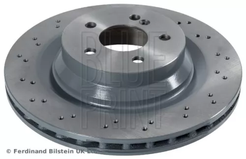 2x BLUE Print Rear Perforated/vented Brake Discs For Mercedes-benz Cls E-class