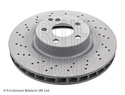 2x BLUE Print Front Perforated/vented Brake Discs For Mercedes-benz Mercedes-benz (B