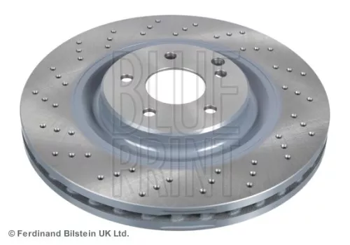 2x BLUE Print Front Perforated/vented Brake Discs For Mercedes-benz C-class Clk Slk