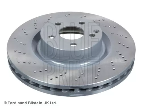 2x BLUE Print Front Perforated/vented Brake Discs For Mercedes-benz Mercedes-benz (B