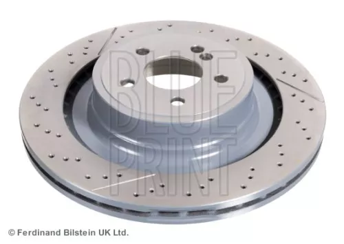 2x BLUE Print Rear Perforated/vented Brake Discs For Mercedes-benz C-class Cls E-cla