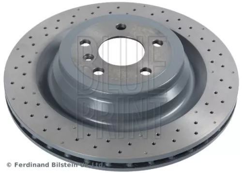 2x BLUE Print Rear Perforated/vented Brake Discs For Mercedes-benz Gl-class Gle Gls 